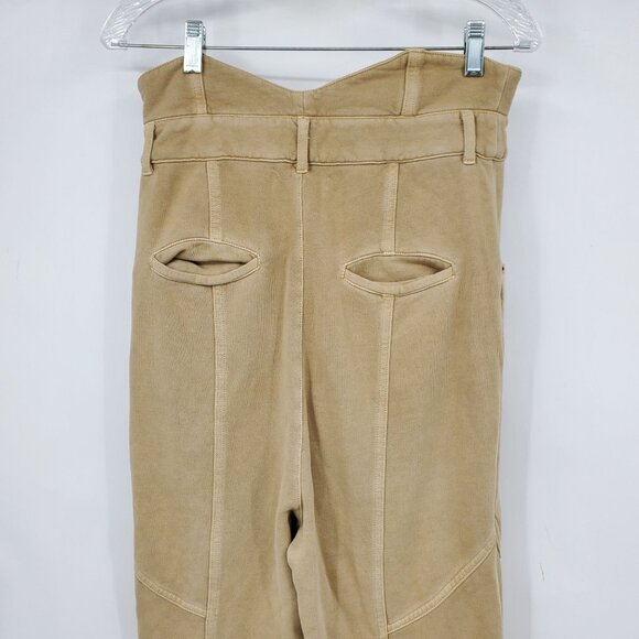 Retrofete High Waisted Brown Women's Straight Leg Pants Size Medium - Picture 11 of 12